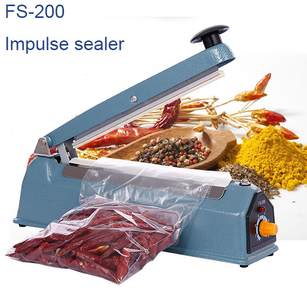 <b>8 inch Iron impulse heat sealer FS-200</b>