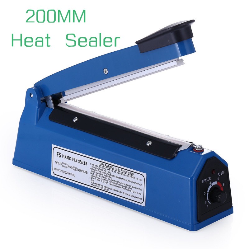 Hand Sealer Impulse Heat Manual Sealing Bag Machine PFS-200