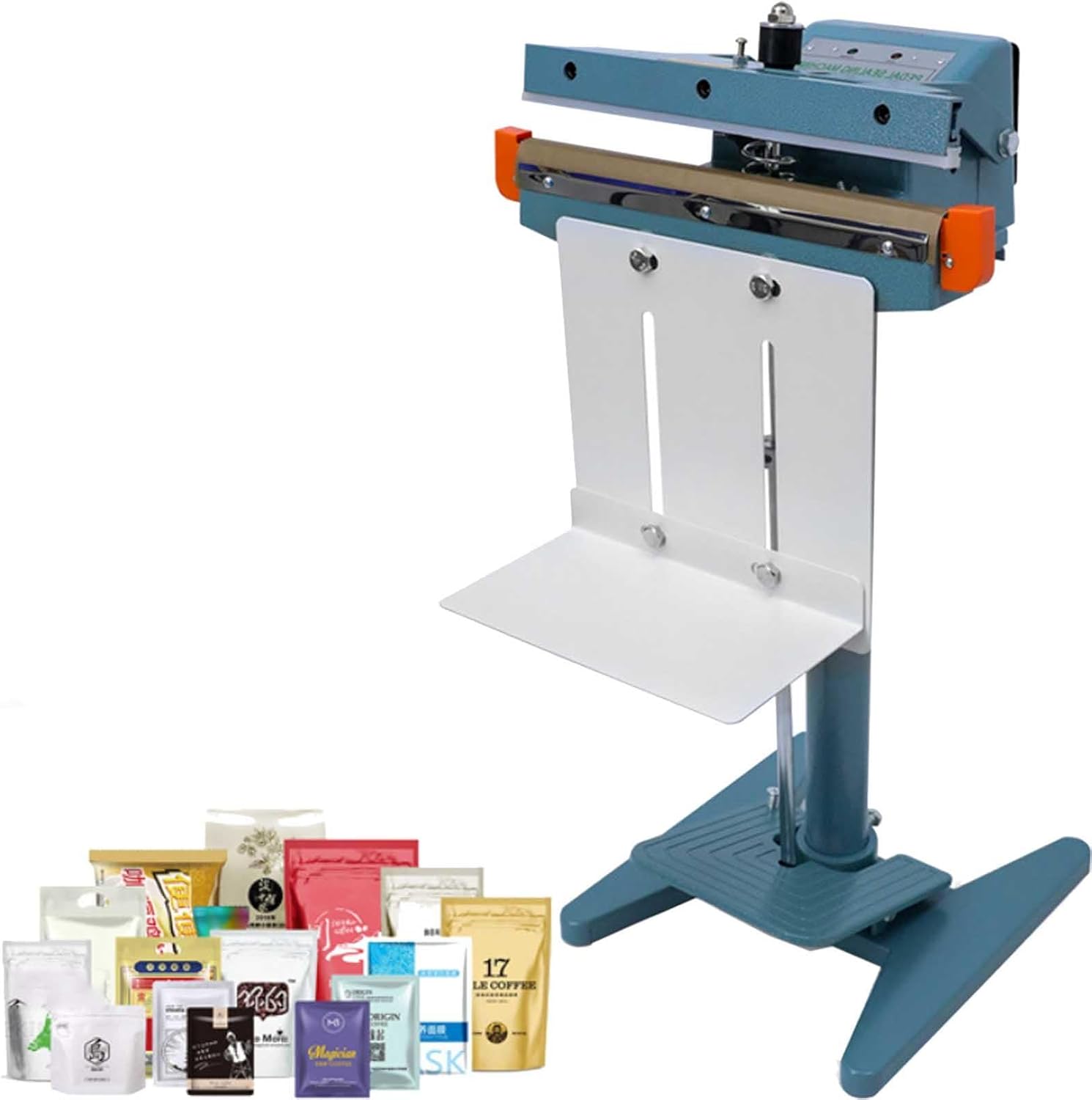 Foot Type Impulse Sealer With Printing Coder Machine PFS-350