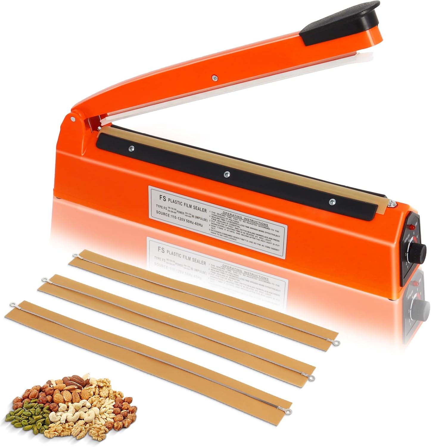 <strong>Hand Operated Impulse Sealer Plastic Sealing Machine PFS-200</strong>