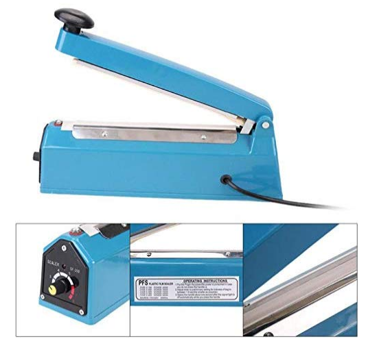 Impulse Poly Tubing Plastic Bag Sealer Heat Machine PFS-250