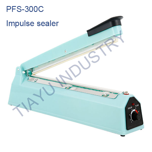 Zhejiang Tianyu industry Co. Ltd Factory Production and Supply Handheld Sealing 3.0 mm Width Impulse Poly Film Sealer PFS Series Plastic Bag Sealing Packing Machine