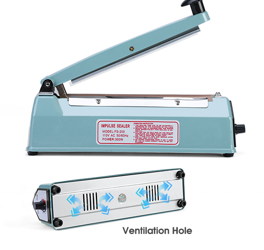 Zhejiang Tianyu industry Co. Ltd. Supplier Factory Manufacturer Manufacture and Export Hand Operated Heat Sealer Manual FS Series Desktop Impulse Plastic Bag Sealing Machine