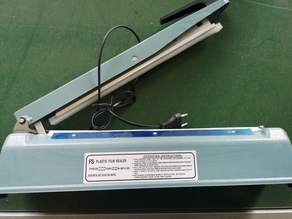 Zhejiang Tianyu industry Co. Ltd. Supplier Factory Manufacturer Making and Exporting Hand Impulse Sealing 3.0 mm Width Poly Bag Sealer FS Series Table Top Plastic Bag Heat Sealing Machine