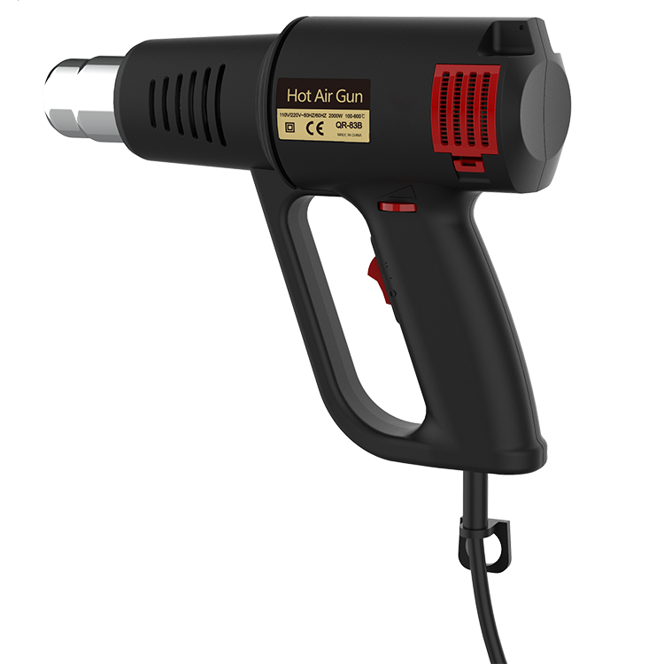 Zhejiang Tianyu industry Co. Ltd Supplier Factory Manufacturer Produce and Supply Professional 1600W Hot Air Gun 60-600℃ Wheel Dial Thermostat Adjustable Heating Temperature TQR-83B Dual Air Volume Setting Heat Gun