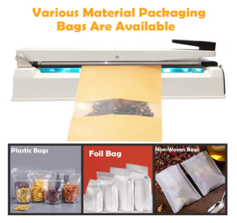 Zhejiang Tianyu industry Co. Ltd Supplier Factory Manufacturer Supply and Sale Hand Operation Sealing 2.0 mm Width Desktop Impulse Heat Sealer For Plastic Bag FS Series Tabletop Type Poly Bag Heat Sealing Machine