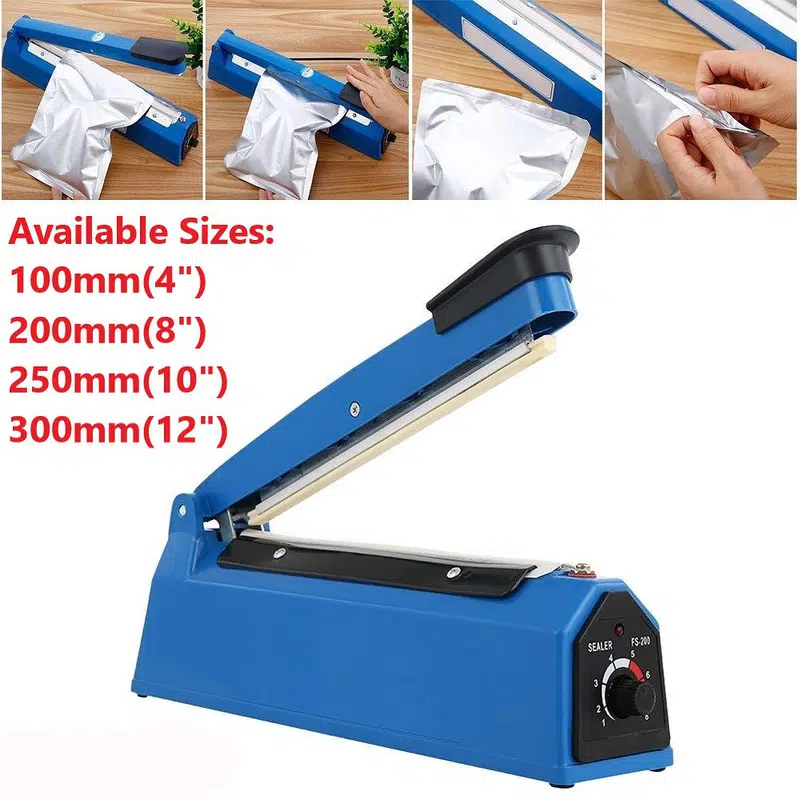 Zhejiang Tianyu industry Co. Ltd. Supplier Factory Manufacturer Supply and Sale Hand-operated Tabletop Sealing 2.0 mm Width Impulse Plastic Bag Sealer PFS Series Medical Device Packaging Sealing Machine