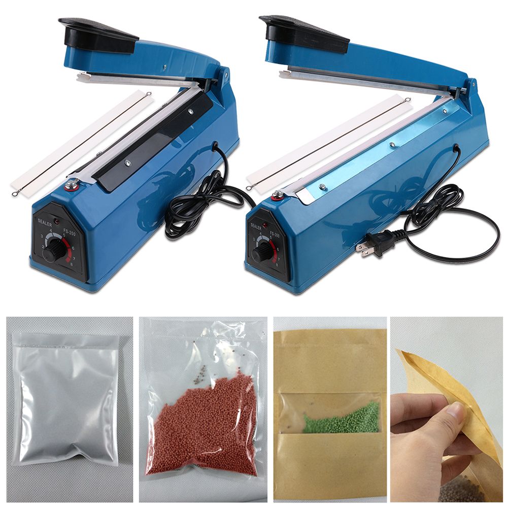 Zhejiang Tianyu industry Co. Ltd Supplier Factory Manufacturer Supply and Sale Hand Held Sealing 3.0 mm Width Impulse Plastic Film Bag Heat Sealer PFS Series Table Top Poly Film Shrink Wrap Bag Heat Sealing Machine
