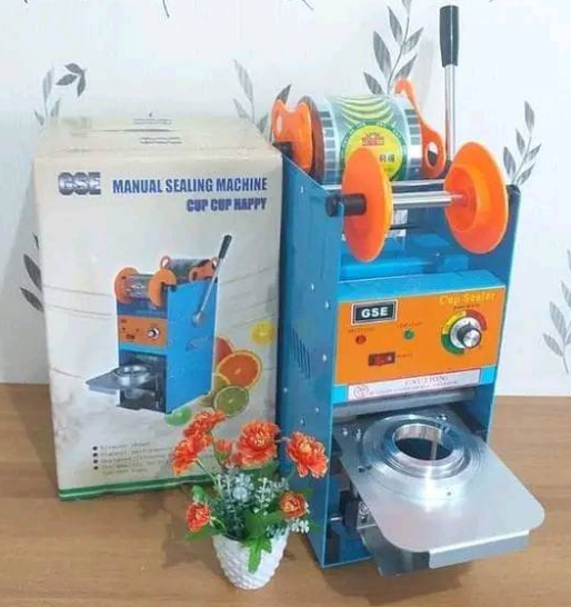 Zhejiang Tianyu Industry Co. Ltd. Supplier Factory Manufacturer Make and Sale Semi Automatic Boba Tea Coffe Cup Sealer Sealing Diameter Cup 72mm / 78mm / 90mm / 95mm CS-A Series Hand Heat Sealing Machine