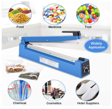 Zhejiang Tianyu Industry Co., Ltd.Supplier Factory Manufacturer Make and Supply Bench Impulse Heat Sealer ABS Plastic Shell PFS-Series Hand Make Poly Film Plastic Bag Heat Sealing Machine