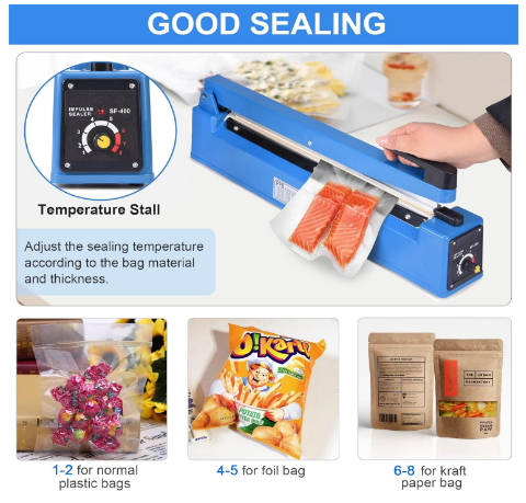 Zhejiang Tianyu Industry Co., Ltd.Supplier Factory Manufacturer Make and Supply Bench Impulse Heat Sealer ABS Plastic Shell PFS-Series Hand Make Poly Film Plastic Bag Heat Sealing Machine
