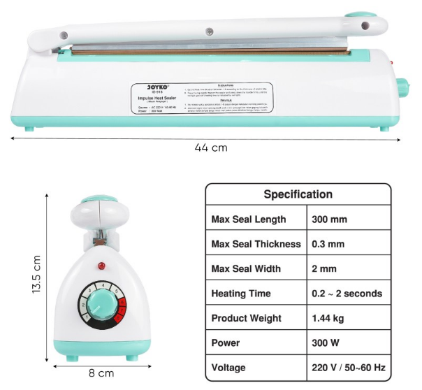 Zhejiang Tianyu Industry Co., Ltd Supplier Factory Manufacturer Make and Export Impulse Sealer Plastic (ABS) Case PFS-B Series Hand Electric Plastic Bag Heat Sealing Machine