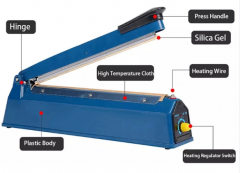 <b>Sealing Machine Manual Poly Bag Impulse Heat Sealer PFS-300</b>