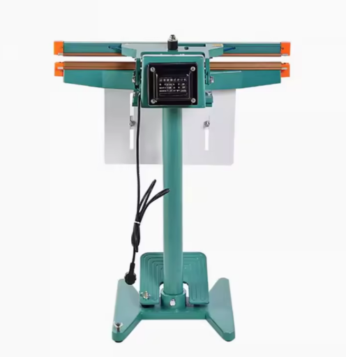 Zhejiang Tianyu Industry Co., Ltd Supplier Factory Manufacturer Make and Export Double Heating Element Impulse Foot Sealer PFS-D-Series Foot Operated Pedal Sealing Machine With Mechanical Pedal and Pedestal Packaging Machine