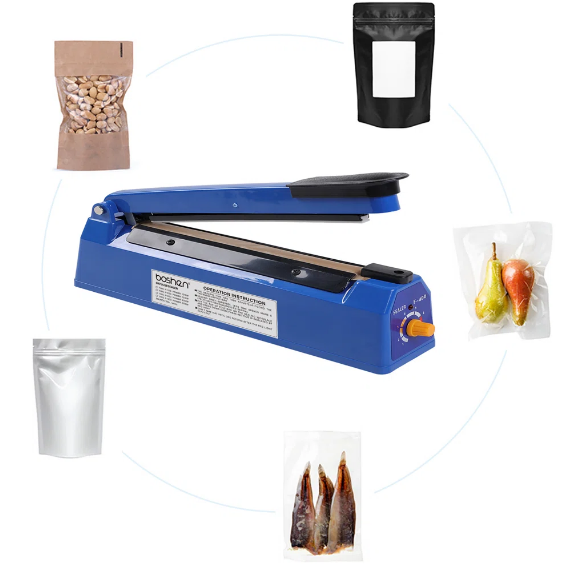 Zhejiang Tianyu Industry Co., Ltd.Supplier Factory Manufacturer Make and Supply Hand Operated Impulse Sealer Plastic Bag Sealing Machine Plastic ABS Body PFS-Series Manual Heat Packaging Machine