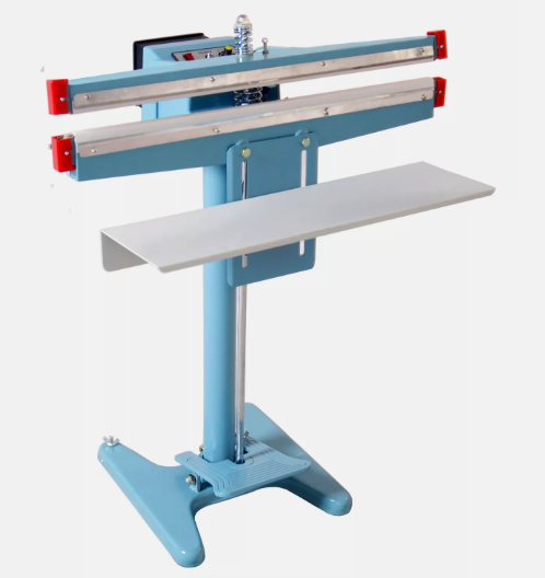 Zhejiang Tianyu Industry Co., Ltd Supplier Factory Manufacturer Make and Exporting Semi-Automatic Foot Operated Impulse Plastic Sealer PFS-D-Series Foot Pedal Double Jaw Heating Sealing Machine