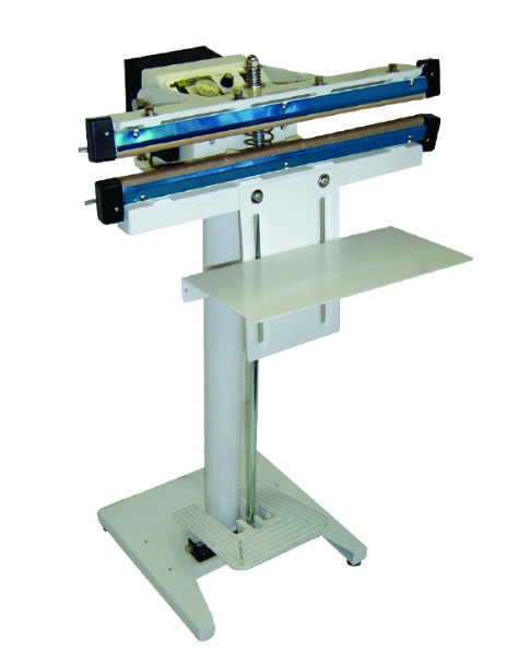 Zhejiang Tianyu Industry Co., Ltd Supplier Factory Manufacturer Make and Supply Foot Sealer PFS-D-Series Foot Pedal Operate Double Jaw Heating Impulse Sealing Machine with Cutter