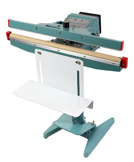 Zhejiang Tianyu Industry Co., Ltd Supplier Factory Manufacturer Make and Supply Dual Element Heating Impulse Sealer With Foot Pedal PFS-D-Series Foot-Operated Make Plastic Bag Sealing Machine With Stand Machine