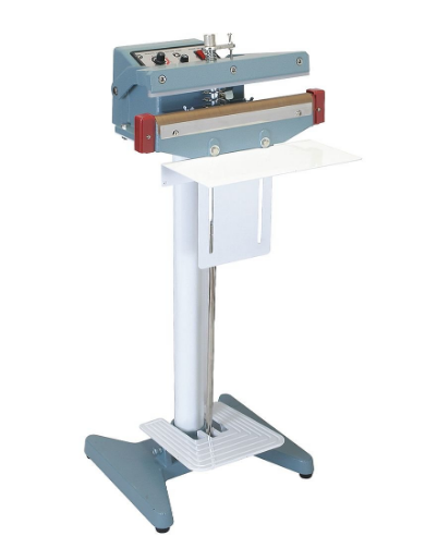 Zhejiang Tianyu Industry Co., Ltd Supplier Factory Manufacturer Make and Wholesale Impulse Foot Pedal Operated Sealer With Hot Stamp Printer Sealer PFS-Series Semi-Automatic  Industrial Used Sealing Machine With Stand and Pedestal Pacakaging Machine