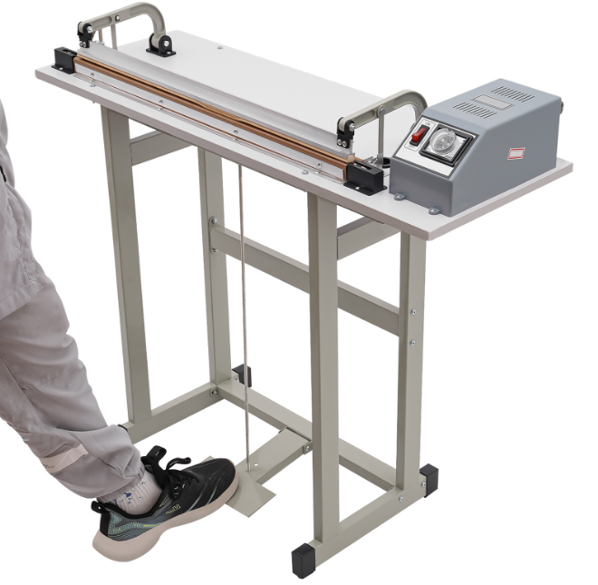 Zhejiang Tianyu Industry Co. Ltd.Supplier Factory Manufacturer Make and Supply Passing Through Type Foot-controlled Pedal Impulse Sealer FRT-P Series Simple Foot Operated Sealing Machine