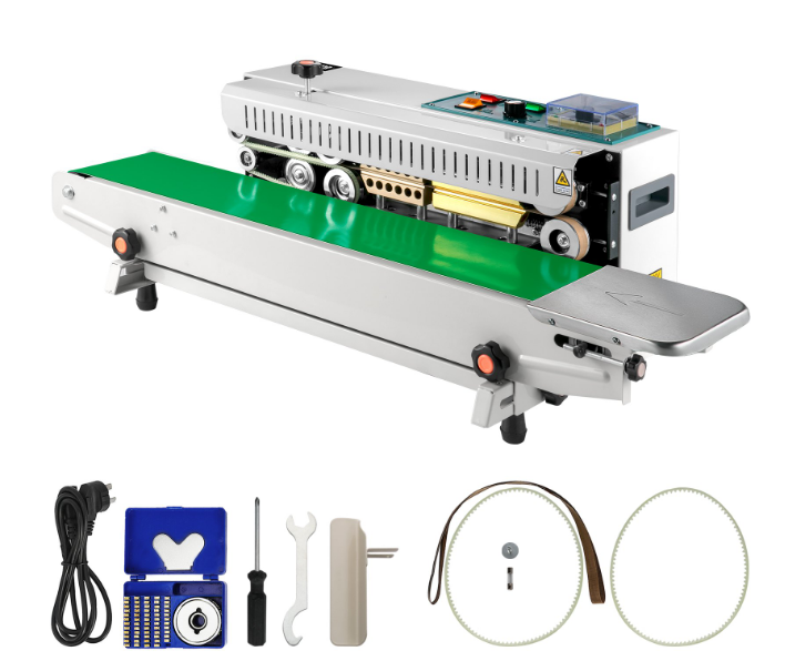 Zhejiang Tianyu Industry Co., Ltd Supplier Factory Manufacturer Manufacture and Sale Continuous Band Sealer Plastic Bag Automatic Sealing Machine FR-900 Aluminum Foil Film Plastic Bag Packing Heat Sealing Machine