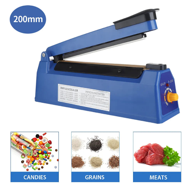 Zhejiang Tianyu Industry Co. Ltd Supplier Factory Manufacturer Manufacture and  Supply Hand Impulse Heat Sealer Packaging Sealing Machine Plastic ABS Shell PFS-Series Manual Plastic Bag and Ploy Tubing Sealing Machine