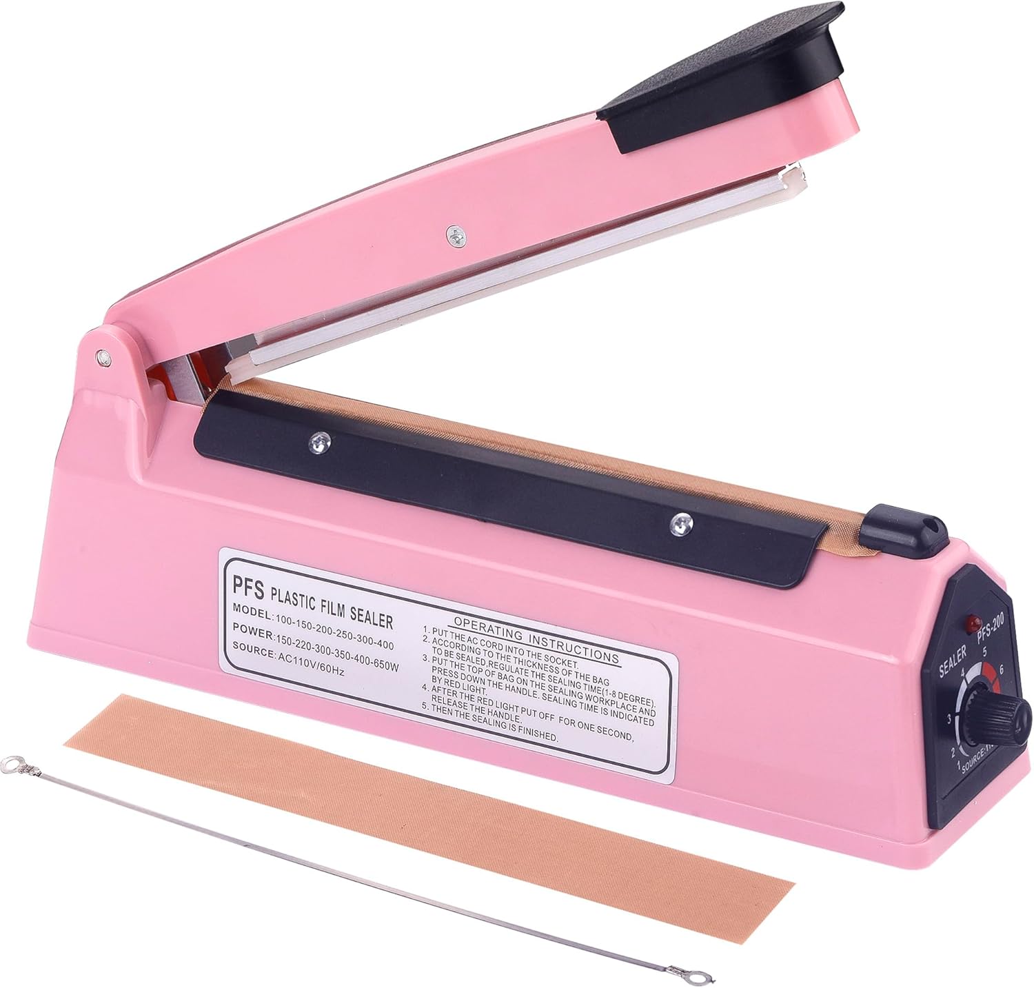 Zhejiang Tianyu Industry Co., Ltd. Supplier Factory Manufacturer Made and Export Hand Heat Sealing Machine Aluminum Body AFS Series Manual Impulse Plastic Bag Sealer