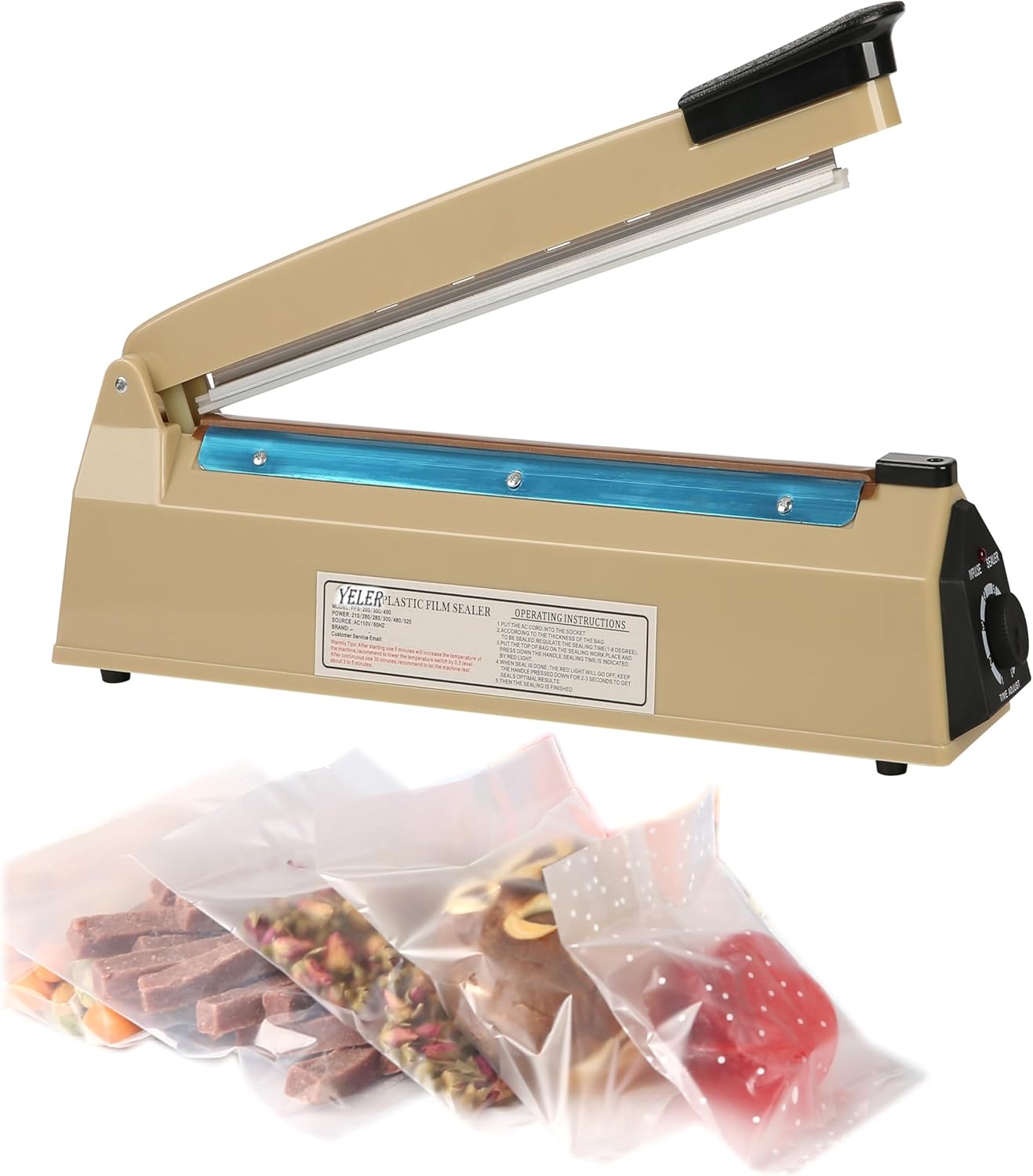 Zhejiang Tianyu Industry Co., Ltd. Supplier Factory Manufacturer Manufacture and Wholesale Impulse Bag Sealer Aluminum Case AFS-Series Hand Plastic Bag Sealing Machine