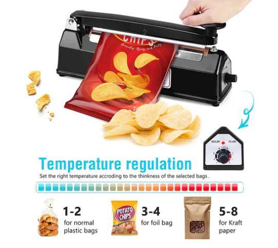 Zhejiang Tianyu Industry Co. ,Ltd Supplier Factory Manufacturer Make and Supply Impulse Bag Sealer Iron Case FS-Series Plastic Film Heat Sealing Machine