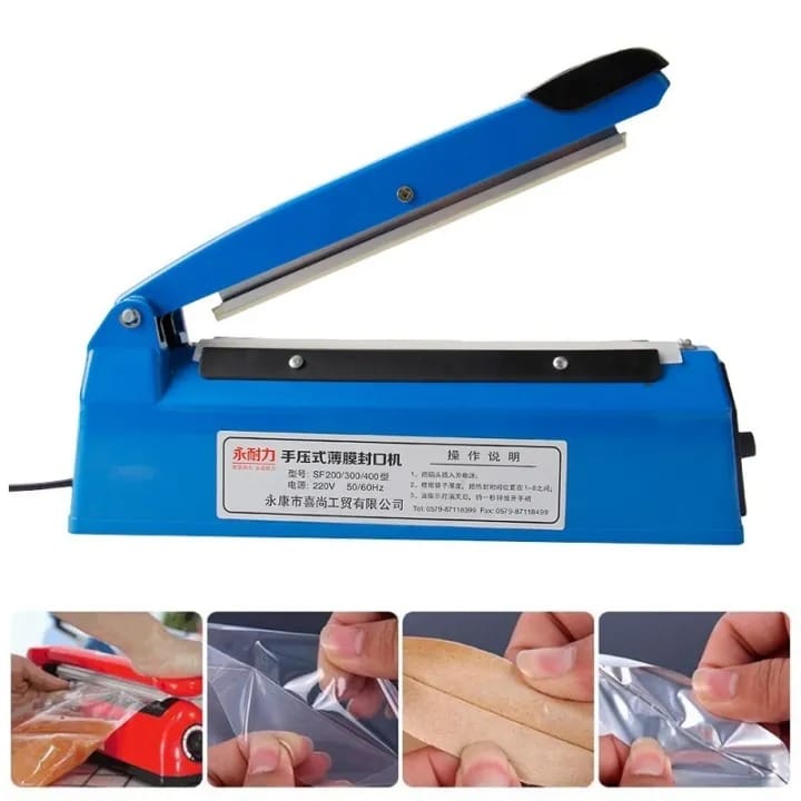 Zhejiang Tianyu Industry Co. Ltd Supplier Factory Manufacturer Make and Sale Impulse Sealer Plastic Body PFS-Series Poly Tubing Plastic Bag Heat Sealing Machine