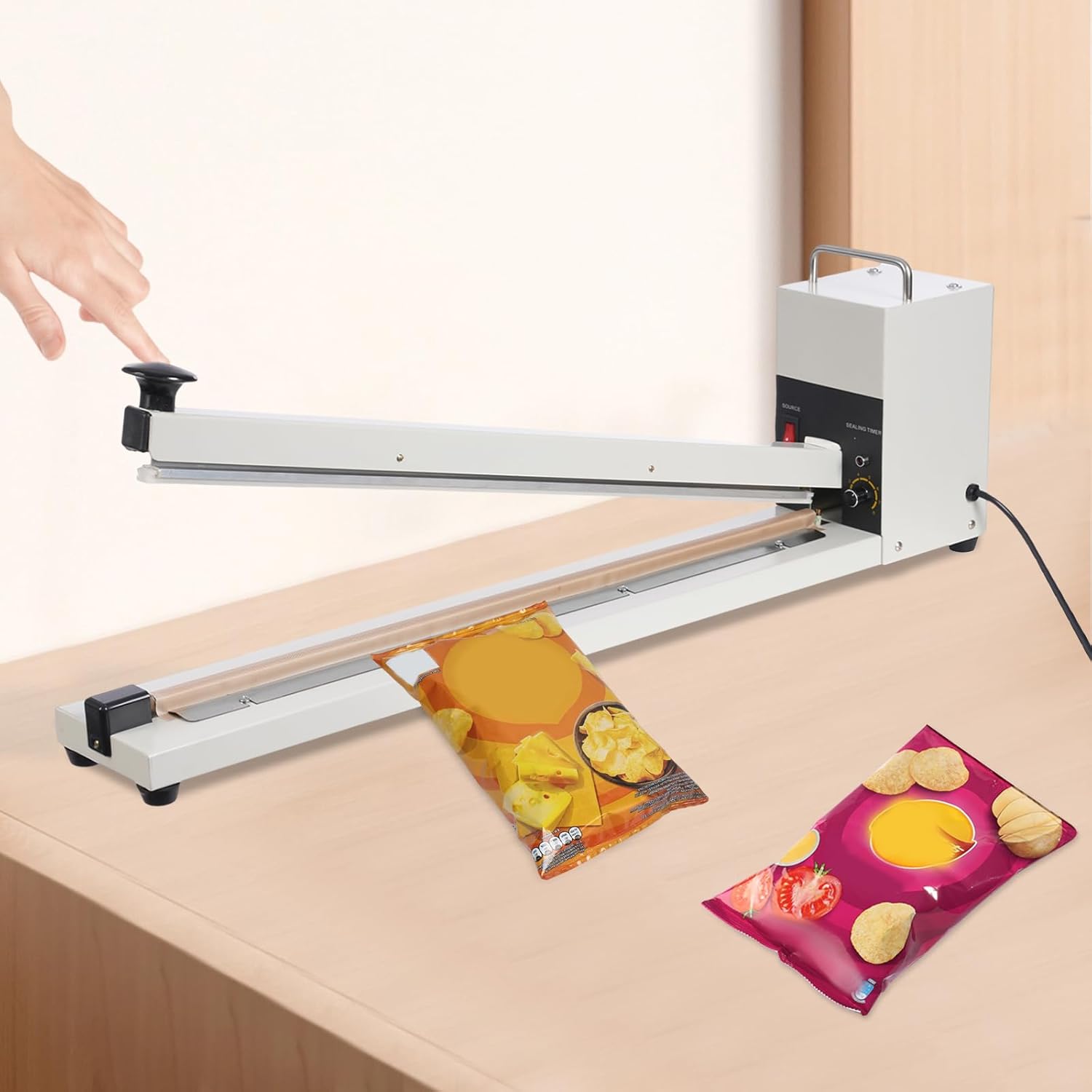 Zhejiang Tianyu Industry Co. ,Ltd Supplier Factory Manufacturer Make and Export Long Hand Heat Sealer Aluminum Frame AFS-Series Long Arm Plastic Bag Film Seal Machine