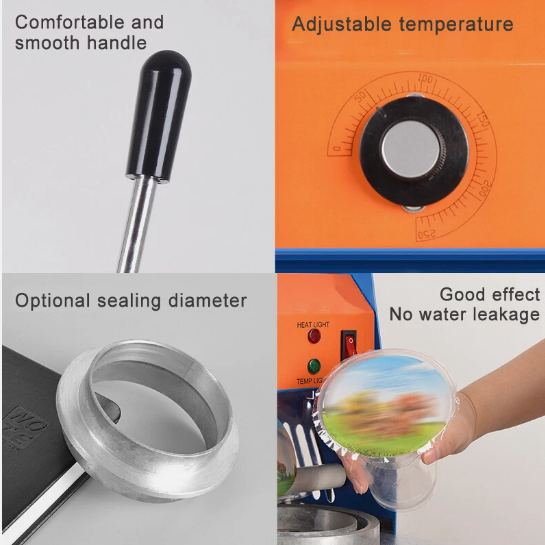 Zhejiang Tianyu Industry Co. Ltd. Supplier Factory Manufacturer Make and Supply Electric Semi-automatic Tea Cup Sealer CS-B Series Commercial Sealing Machine 