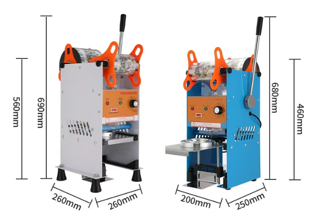 Zhejiang Tianyu Industry Co. Ltd. Supplier Factory Manufacturer Make and Supply Electric Semi-automatic Tea Cup Sealer CS-B Series Commercial Sealing Machine