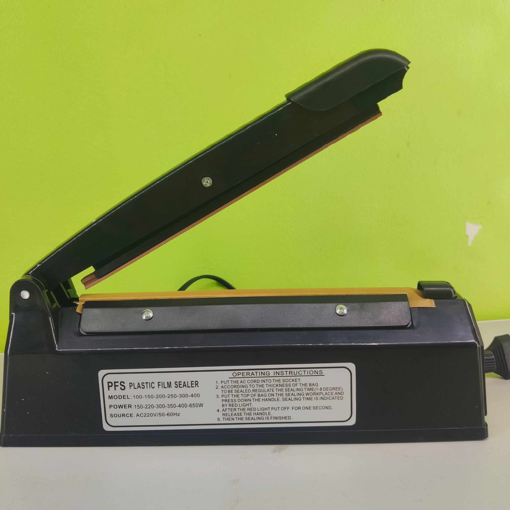 Zhejiang Tianyu industry Co. Ltd Factory Wholesale Impulse Sealer Plastic (ABS) Shell PFS-Series Manual Hand Plastic Bag Sealing Machine