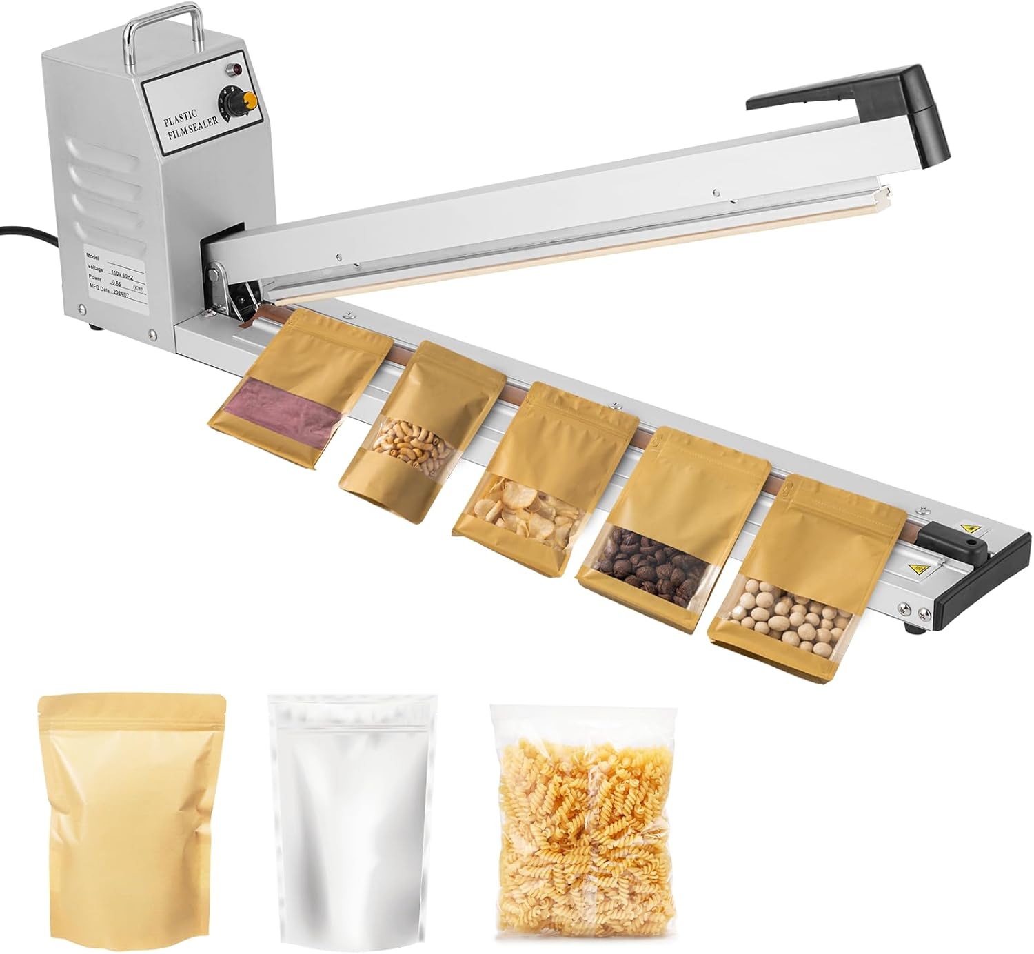 Zhejiang Tianyu Industry Co. ,Ltd Supplier Factory Manufacturer Supply Long Hand Operated Impulse Sealer Long Arm Heat Sealing Machine AFS-Series Medium Industrial Use Hand Sealer Sealing Machine