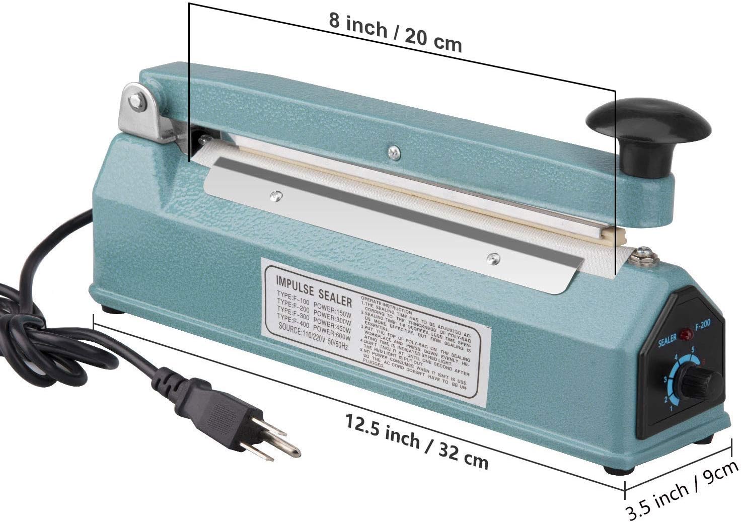Zhejiang Tianyu Industry Co., Ltd. Supplier Factory Manufacturer Make and Supply Impulse Hand Sealer Aluminum-Cast AFS Series Manual Plastic Bag Heat Sealing Machine Zhejiang Tianyu Industry Co., Ltd. Supplier Factory Manufacturer Make and Supply Impulse Hand Sealer Aluminum-Cast AFS Series Manual Plastic Bag Heat Sealing Machine