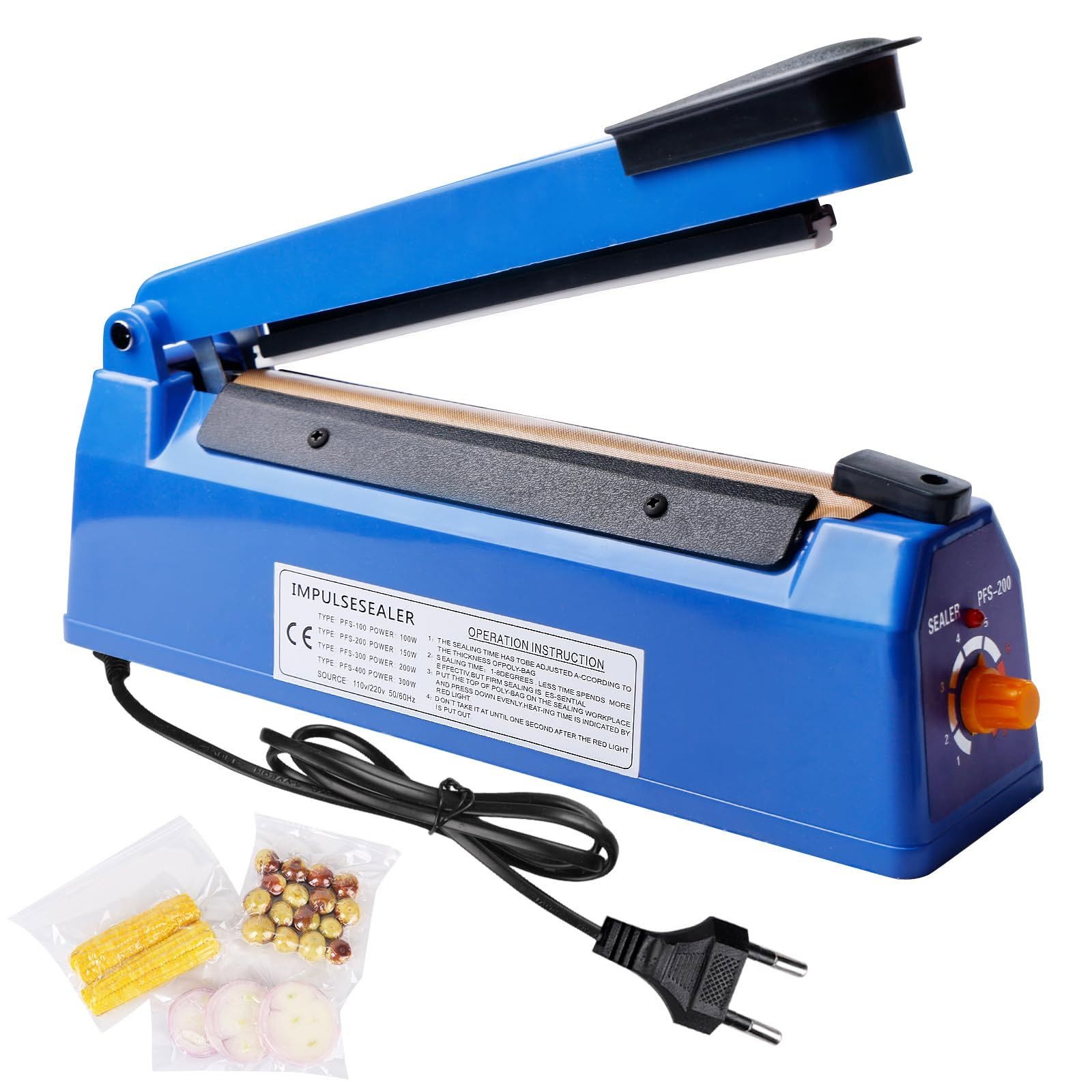 Zhejiang Tianyu Industry Co., Ltd Supplier Factory Manufacturer Sale Hand Press Plastic ABS Shell PFS-Series Impulse Sealer Manual Plastic Bag Heat Sealing Machine