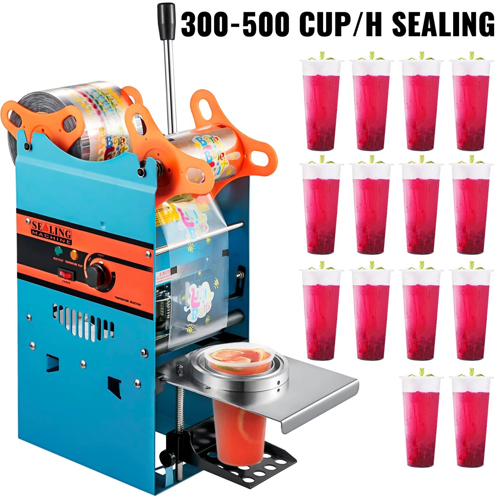 Zhejiang Tianyu Industry Co. Ltd. Factory Supply Manual Tea Cup Sealer Machine CS-B Series Professional Heavy-duty Cup Sealing Machine