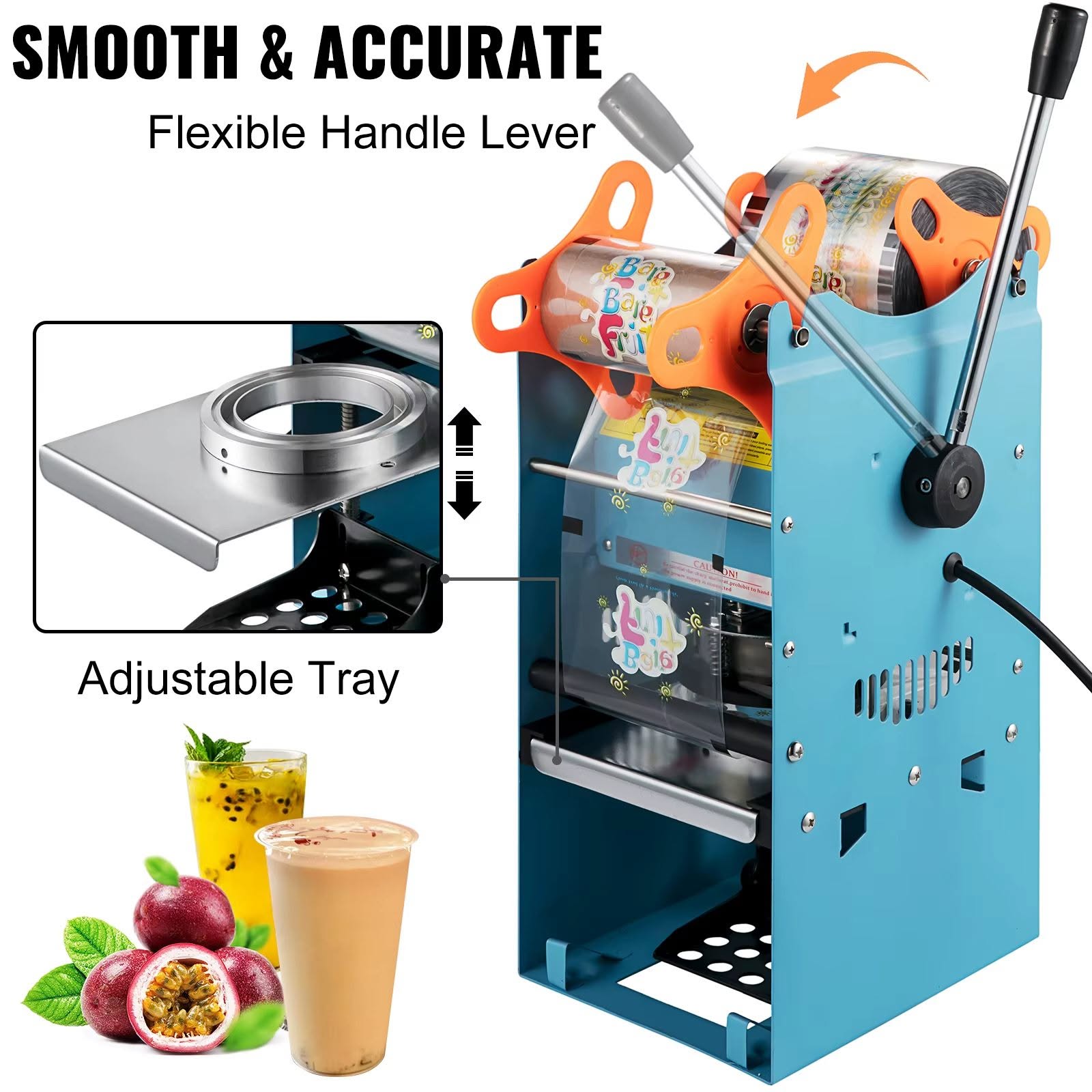 Zhejiang Tianyu Industry Co. Ltd. Factory Supply Manual Tea Cup Sealer Machine CS-B Series Professional Heavy-duty Cup Sealing Machine